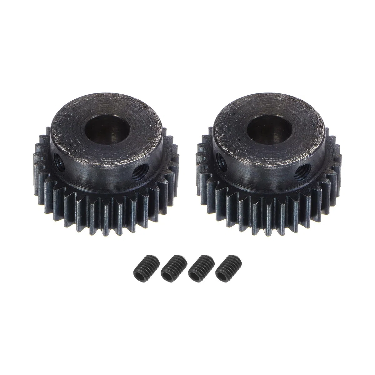 sourcing map 1Mod 32T Piñón Engranaje 10mm Diámetro Endurecido Acero Motor Cremallera Espolón Engranaje con Paso para RC Coche Camión Buggy Engranaje, 2 Juegos