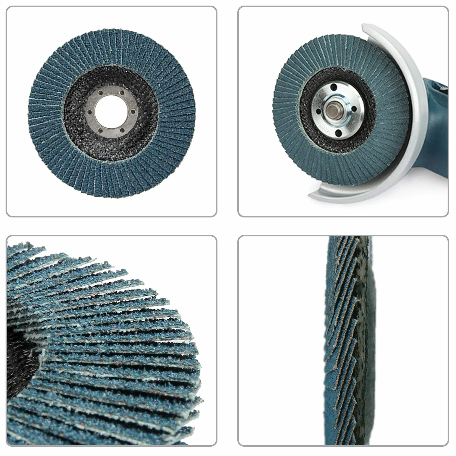 WORKPRO - Discos abrasivos de 10 piezas, discos de cuchillas ø115 mm, discos de 80 granos para amoladoras angulares para acero inoxidable, metal/acero y madera