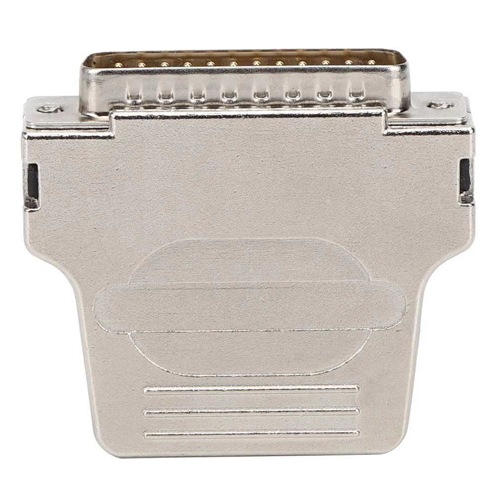Conector de Metal DB25, Conector Femenino de 25 Pines Metal de Alta Frecuencia Ensamblado D - Sub Conector para PCB, Conectores y Adaptadores