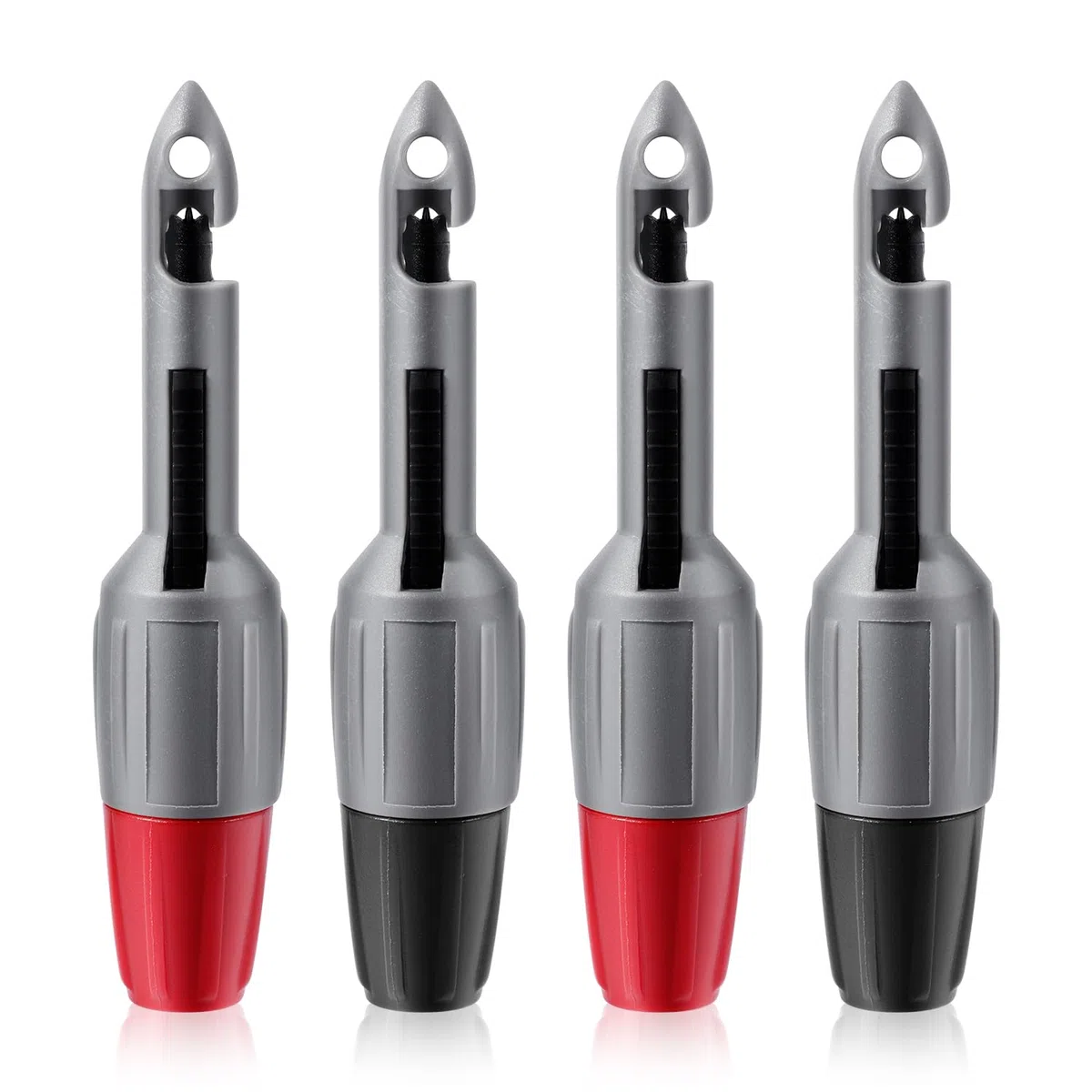 Kit de 4 Sondas para Perforar Cables, Pinzas para Perforar con Aislamiento de 96x20mm Herramienta para Perforar Cables para Pruebas de Termómetro Voltímetro Multímetro TP81 (2mm, 4mm)