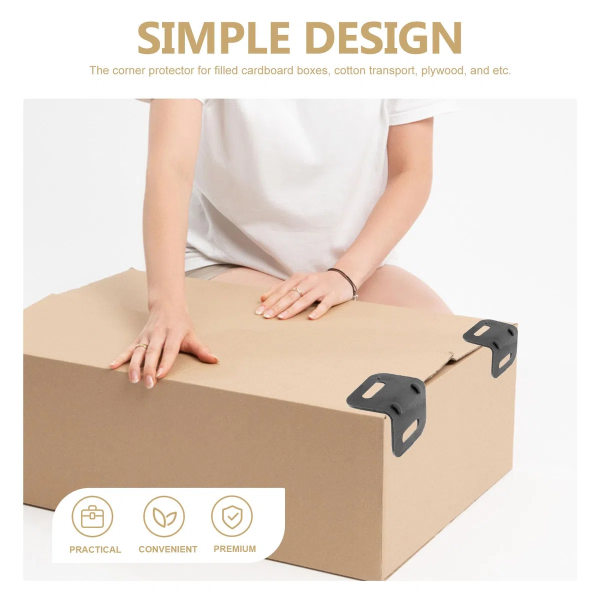 UKCOCO Protector De Esquinas De Plástico Para Embalaje 1.49X1.18X1.18In 100 Piezas Guardias De Esquina Para Cajas De Cartón Y Palés Protección Compacta Para Transporte Seguro Y Estiba
