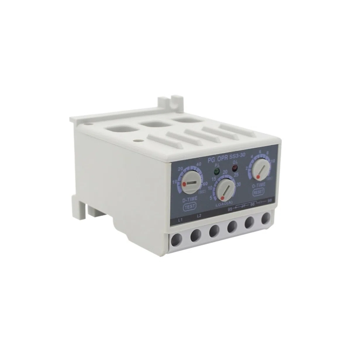 DEBLAN 5-30A 90V-260V SS3-30/60 Protector de Motor de retardo de Viaje de Arranque Ajustable independientemente protección de relé de sobrecarga térmica (Size : SS3-30 5-30A)