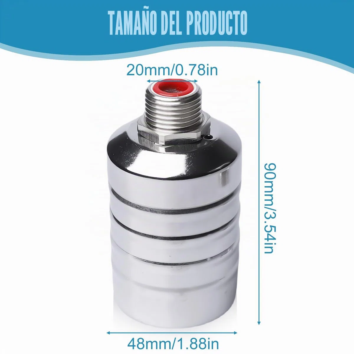 HH247 - Válvula de flotador de acero inoxidable, baja presión de 3/4 pulgadas, control automático de nivel de agua, color plateado