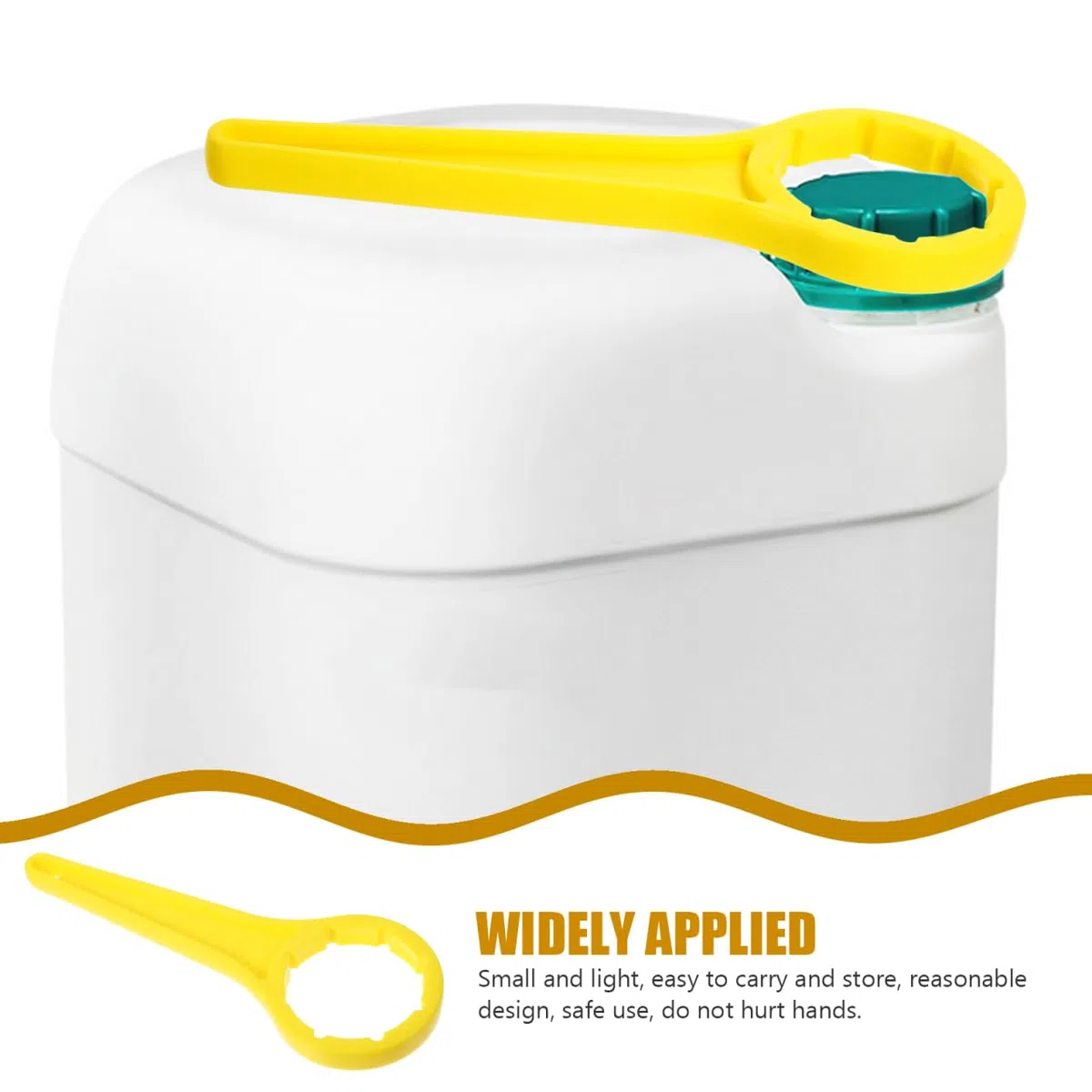 Gatuida Llave para Tapas De Cubo De 25L Herramienta para Abrir Tapas De Balde Plástico Compacta Y Portátil para Uso Industrial Y Doméstico