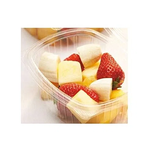 Chiner Envases de plástico para alimentos rectangular OPS (250 cc (100 unds.))