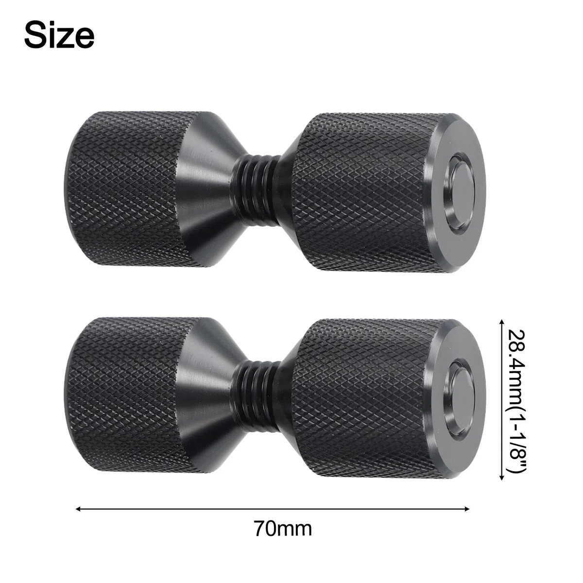 Alineación eficiente de tuberías con pasadores ergonómicos de brida de aluminio de dos agujeros, para procesos de mecanizado (rojo)