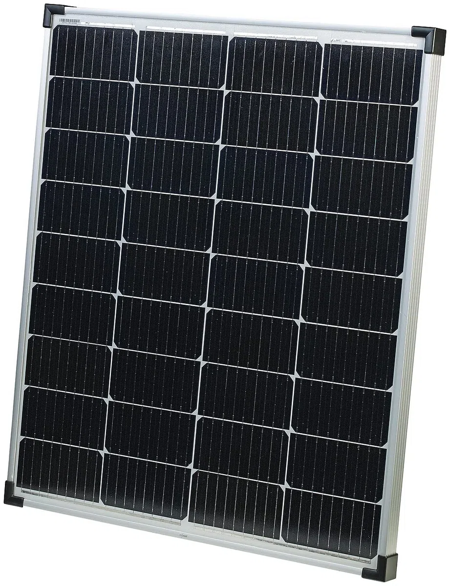 revolt Panel solar monocristalino móvil 110 W, compatible MC4, IP65, plateado