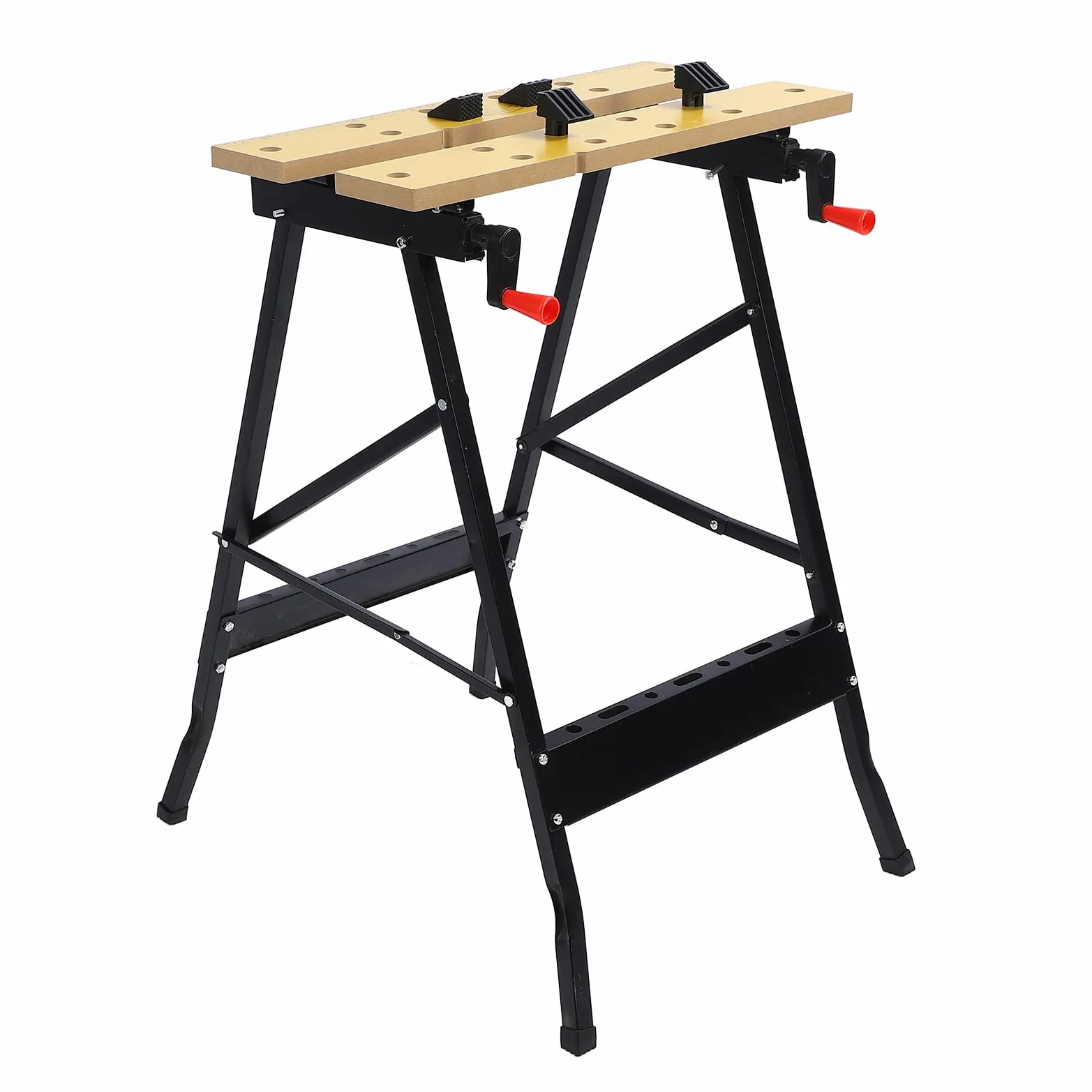 Keenso Versátil mesa de trabajo plegable, herramientas de reparación de taller, banco de trabajo, resistente y duradero, diseño compacto ligero, sujeción, pintura, corte, 220 libras