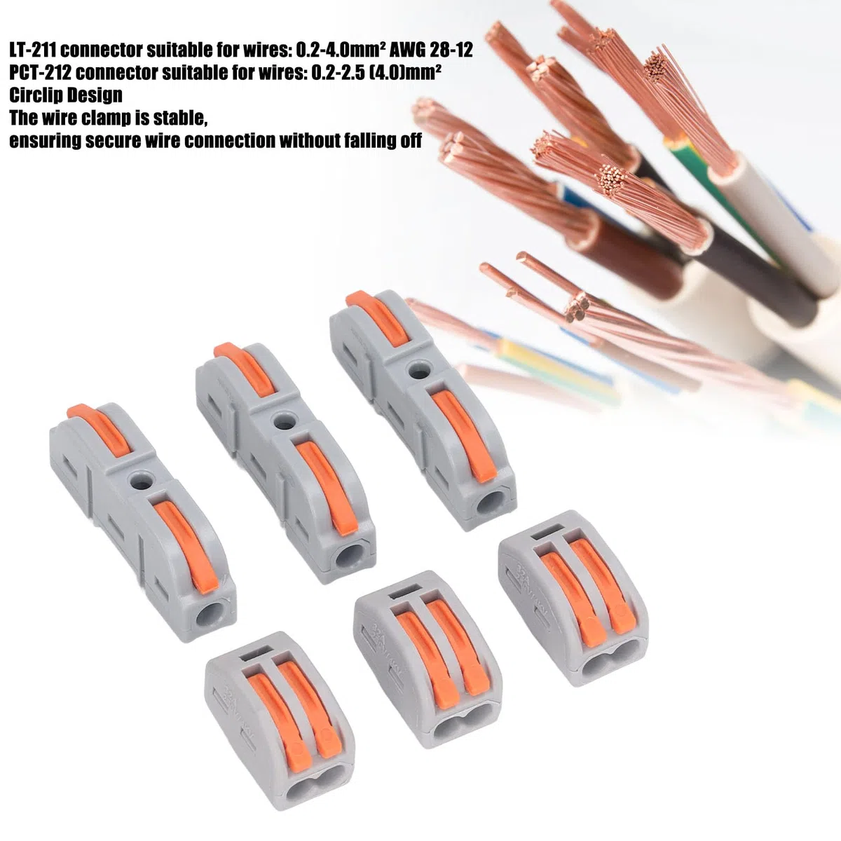 Conectores De Tuerca De Alambre De Palanca De 36 Piezas, Conector De Cable Rápido Conector De Cable De Empalme De Palanca De Empuje Bloque De Terminales De Cableado Eléctrico para Cableado