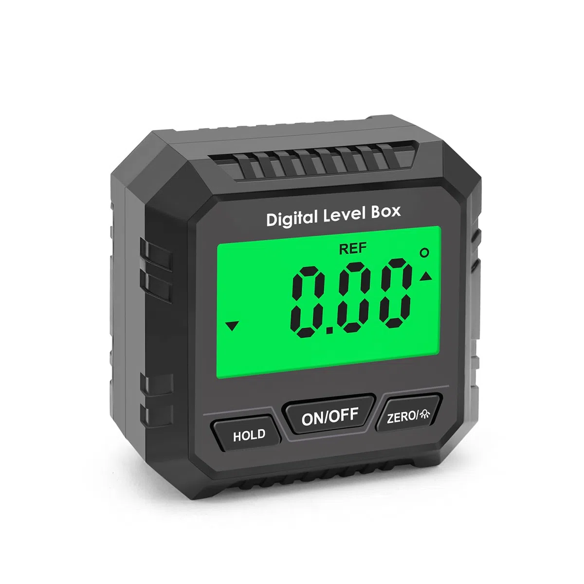 QUMOX Medidor de ángulos digital, transportador magnético, inclinómetro, nivel, buscador de ángulos, cubo de ángulos, caja de nivel con base magnética y retroiluminación