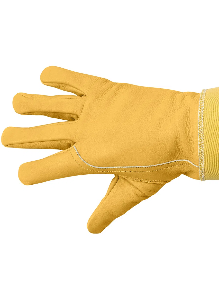 Guantes de Apicultura de Piel de Vaca con Puños Reforzados y Ventilados