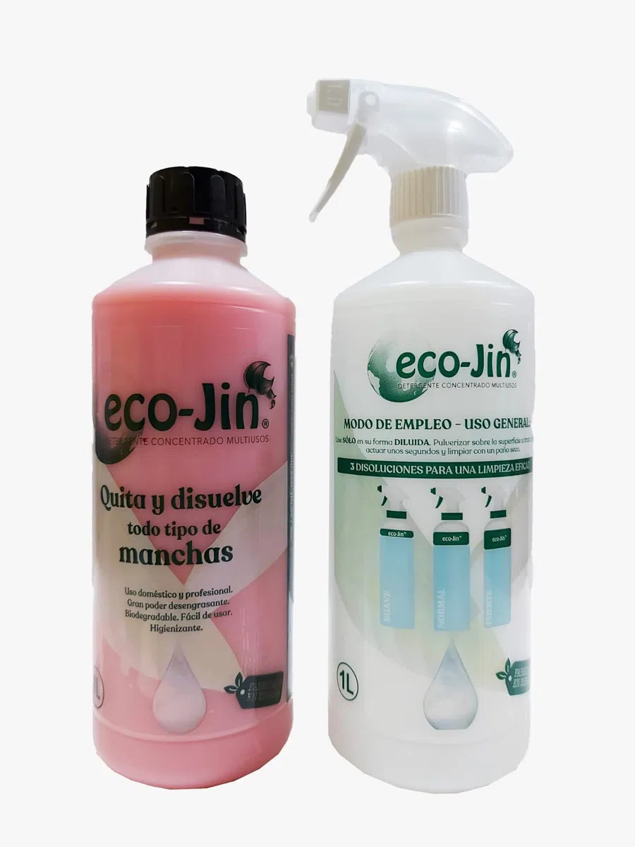 DETERGENTE MULTISUPERFICIES EXTRA CONCENTRADO GAMA ALTA (GRAN PODER DESENGRASANTE) + 1 VAPORIZADOR (COLOR DEL PULVERIZADOR SEGÚN STOCK) (HOME)