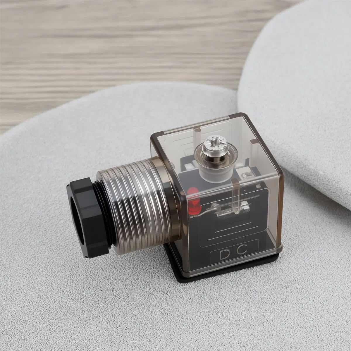 Conector de Bobina Solenoide DIN 43650 A 5 Unidades 24 V CC Tipo PG11 con LED 2 Polos Tierra U2