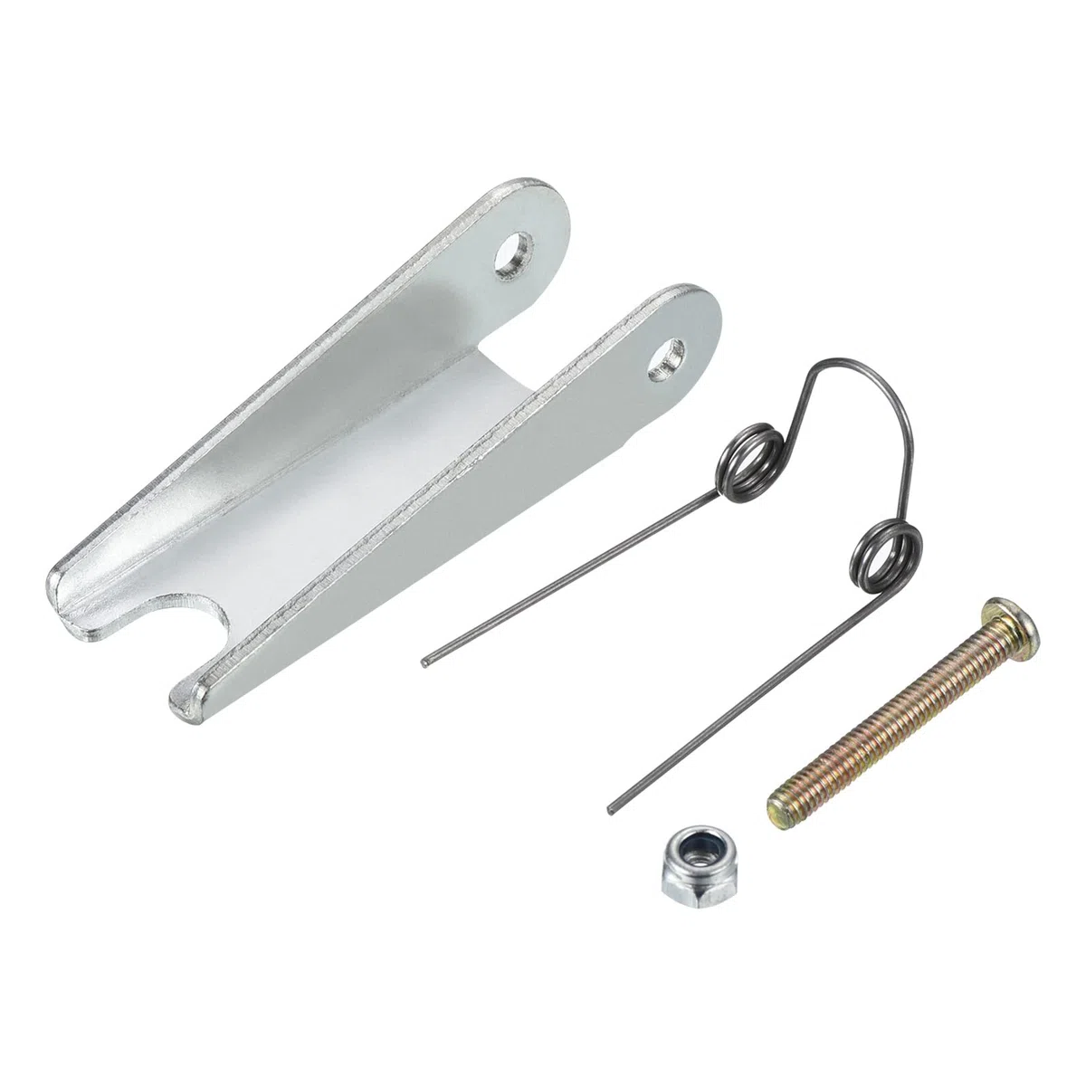 PATIKIL 64mm Gancho Seguridad Cierre Kit, 2 Paquete Metal Remolque Receptor Enganche Reemplazo para Horquilla Gancho Remolque, Plateado