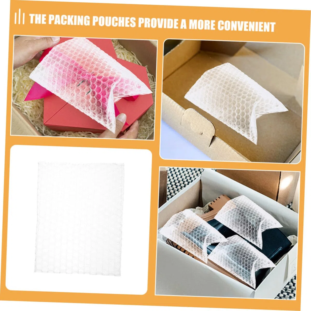 PLAFOPE Bolsa de Burbujas 200 Piezas para Embalaje a Prueba de Golpes Material PE Ligera y Resistente para Protección de Paquetes en Envíos
