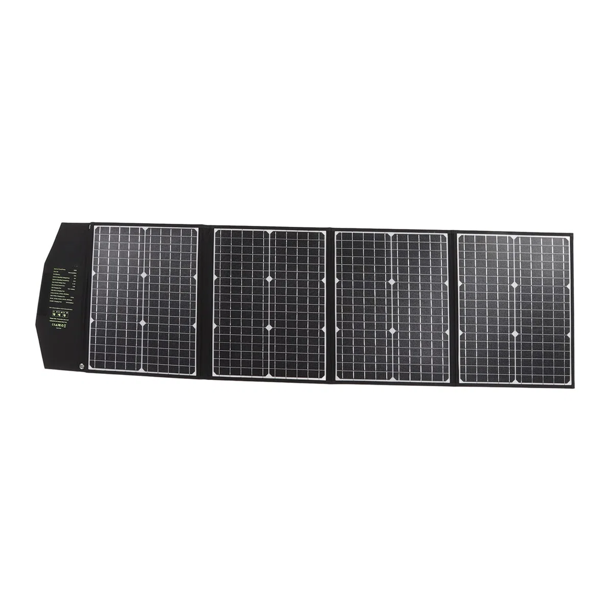 Fdit Panel Solar Monocristalino de 100W, Panel Solar Plegable Portátil, | 100W para Camping Al Aire Libre, 23% de Eficiencia, ETFE Impermeable, Protección Segura contra Sobrecorriente, Carga