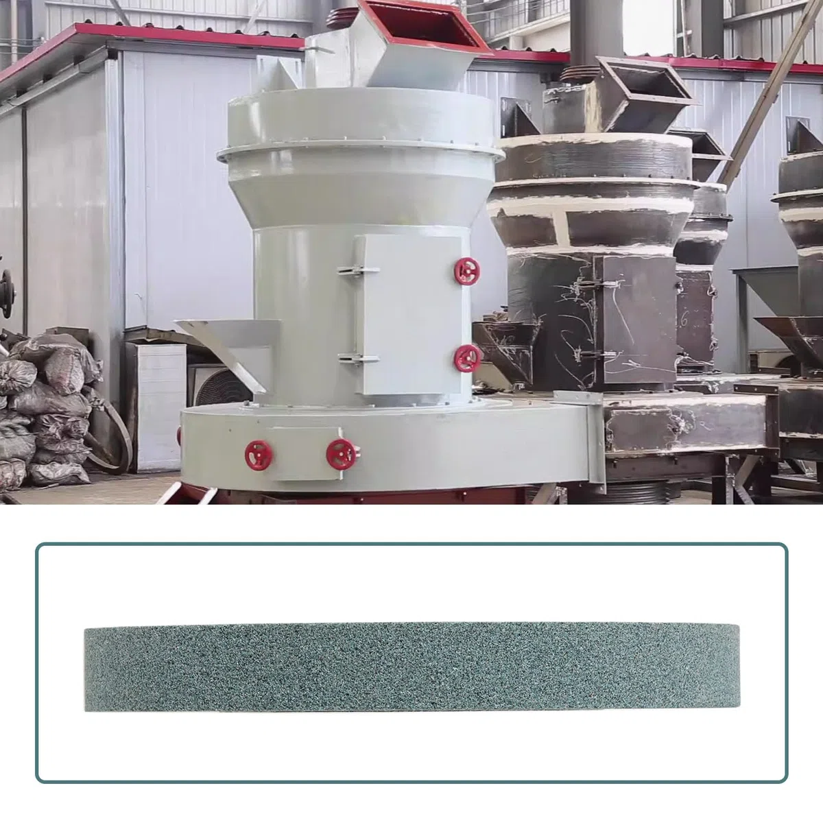Rueda de Lija de Carburo de Silicio Verde de 5 Pulgadas 125 X 16 X 12,7 Mm Malla 80 Adecuada para Equipos de Molienda Y Esmerilado.