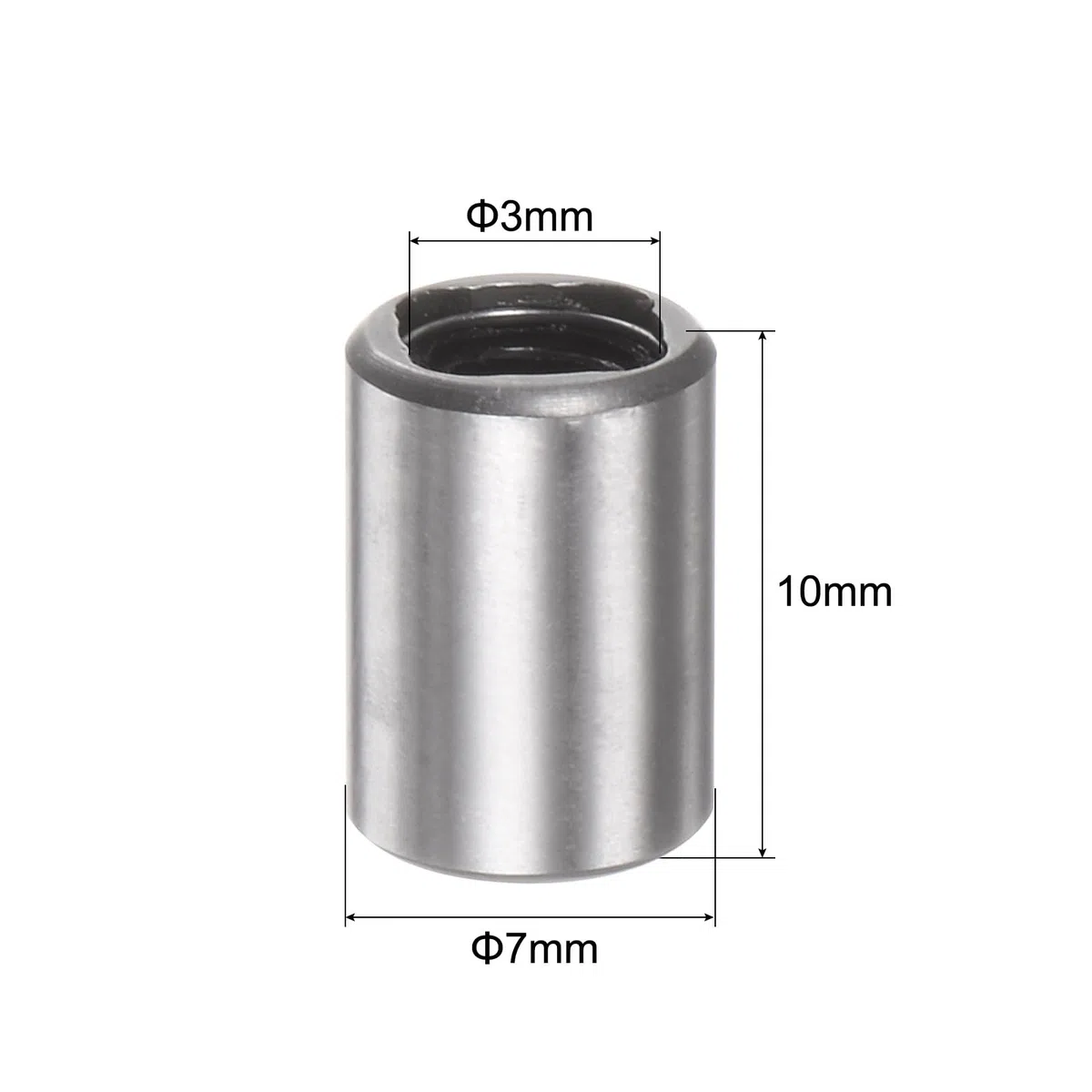 QUARKZMAN 6pcs Rodamientos Lineales LM3UU Diámetro de Perforación de 3mm, Diámetro Exterior de 7mm Longitud de 10mm Rodamiento de Movimiento Lineal para Máquina CNC e Impresora 3D