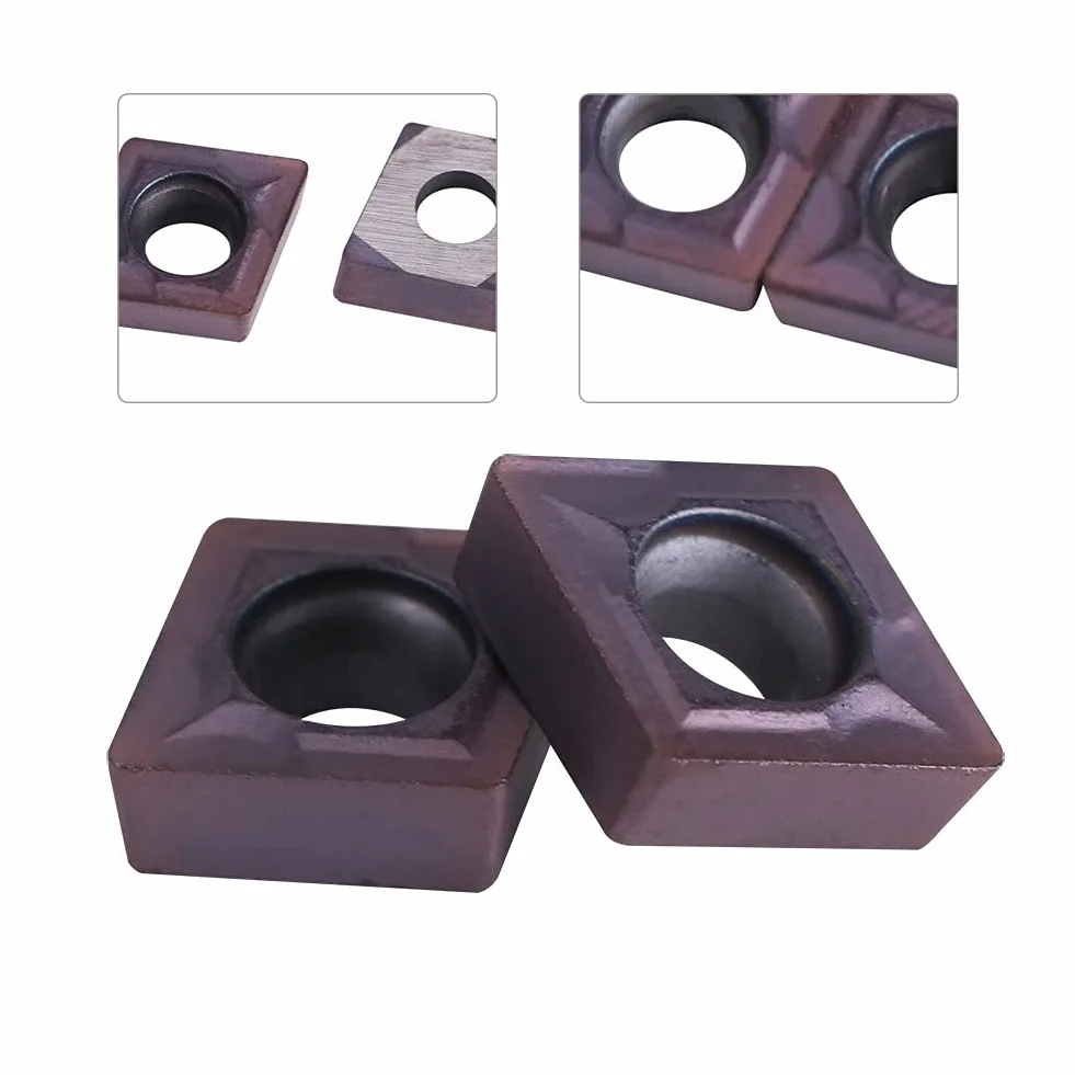Walfront, 10 Uds., Insertos de Puntas de Carburo CNC, Insertos de Torneado, Cortador de Hoja CCMT060204 VP15TF, Insertos de Torno CNC, Portaherramientas de Torneado