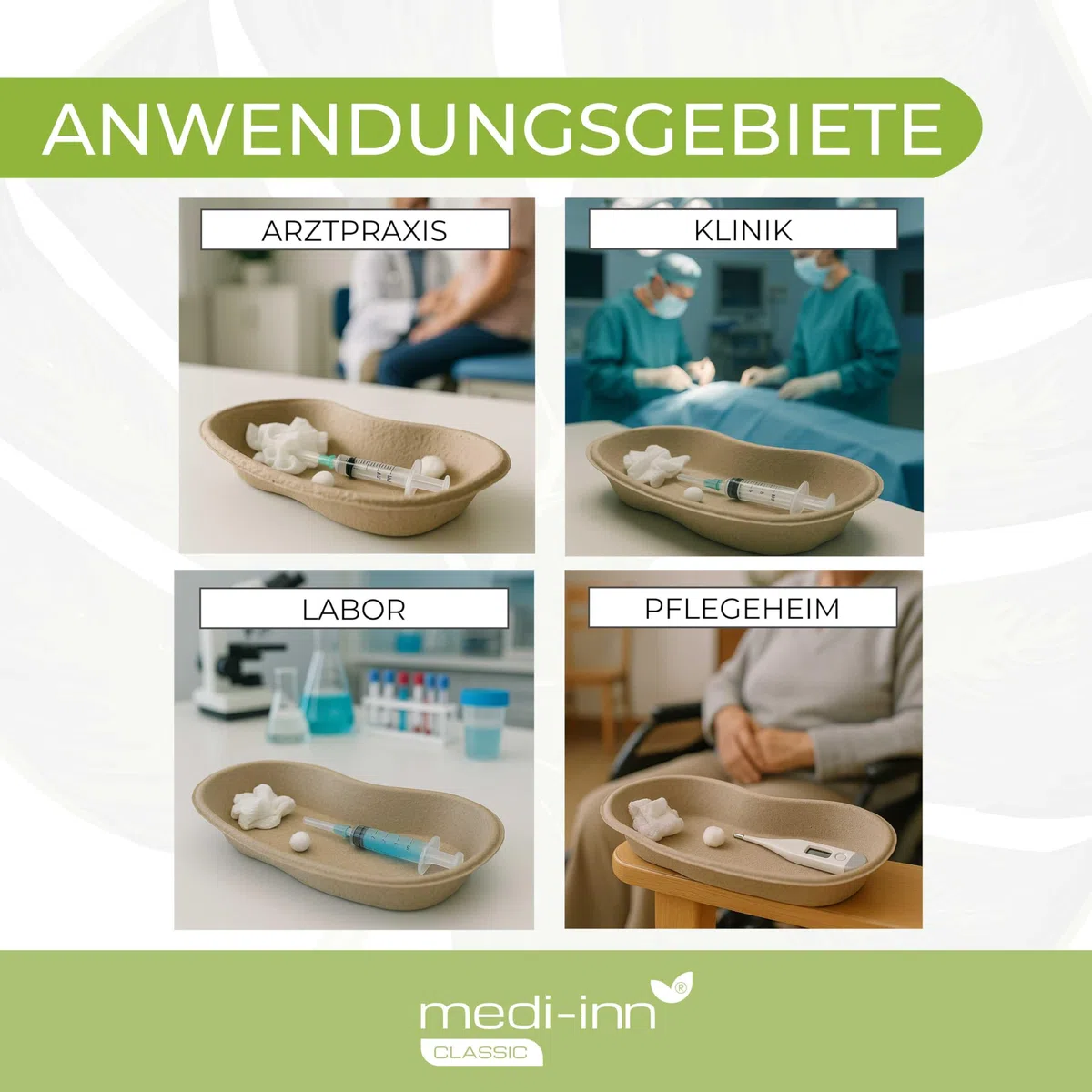 Medi-Inn - Bandejas desechables para riñones (50 unidades)