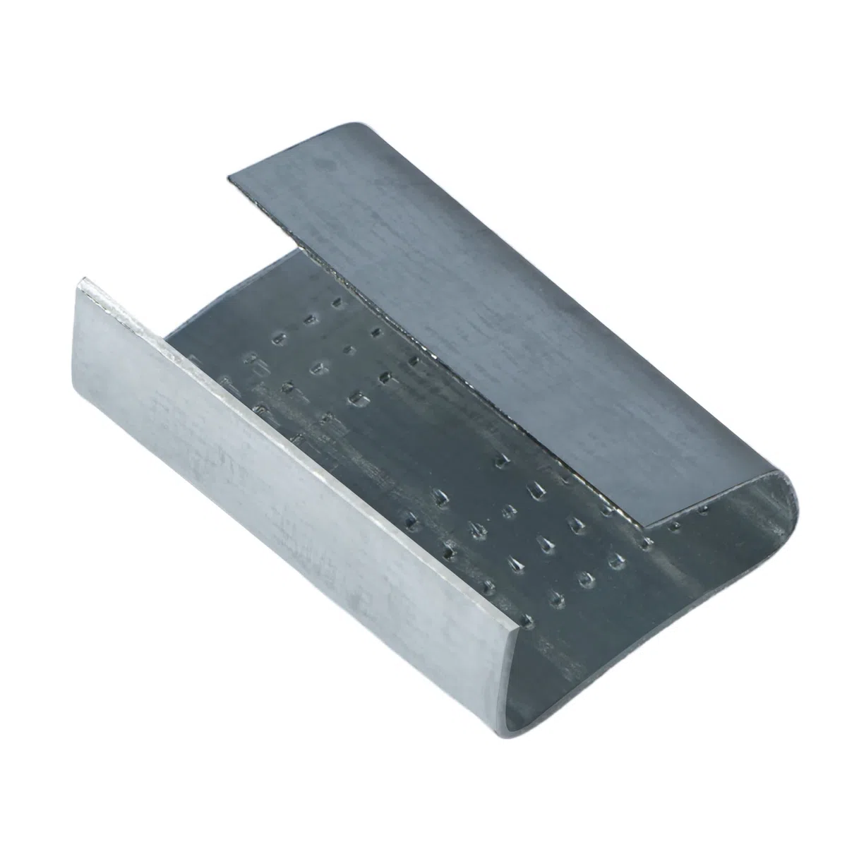 U.S. Solid 200 cintas de embalaje dentadas abiertas para 16 mm de ancho de banda de poliéster (PET), clips de flejado de cinta, clips de flejado de plástico, hebilla de metal