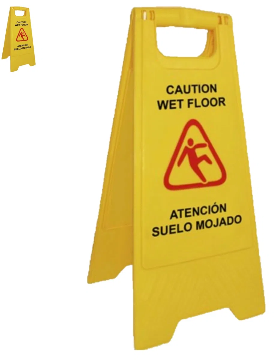 SDS Señal de Advertencia de Suelo Mojado. (Amarillo, Español/English x 1ud)