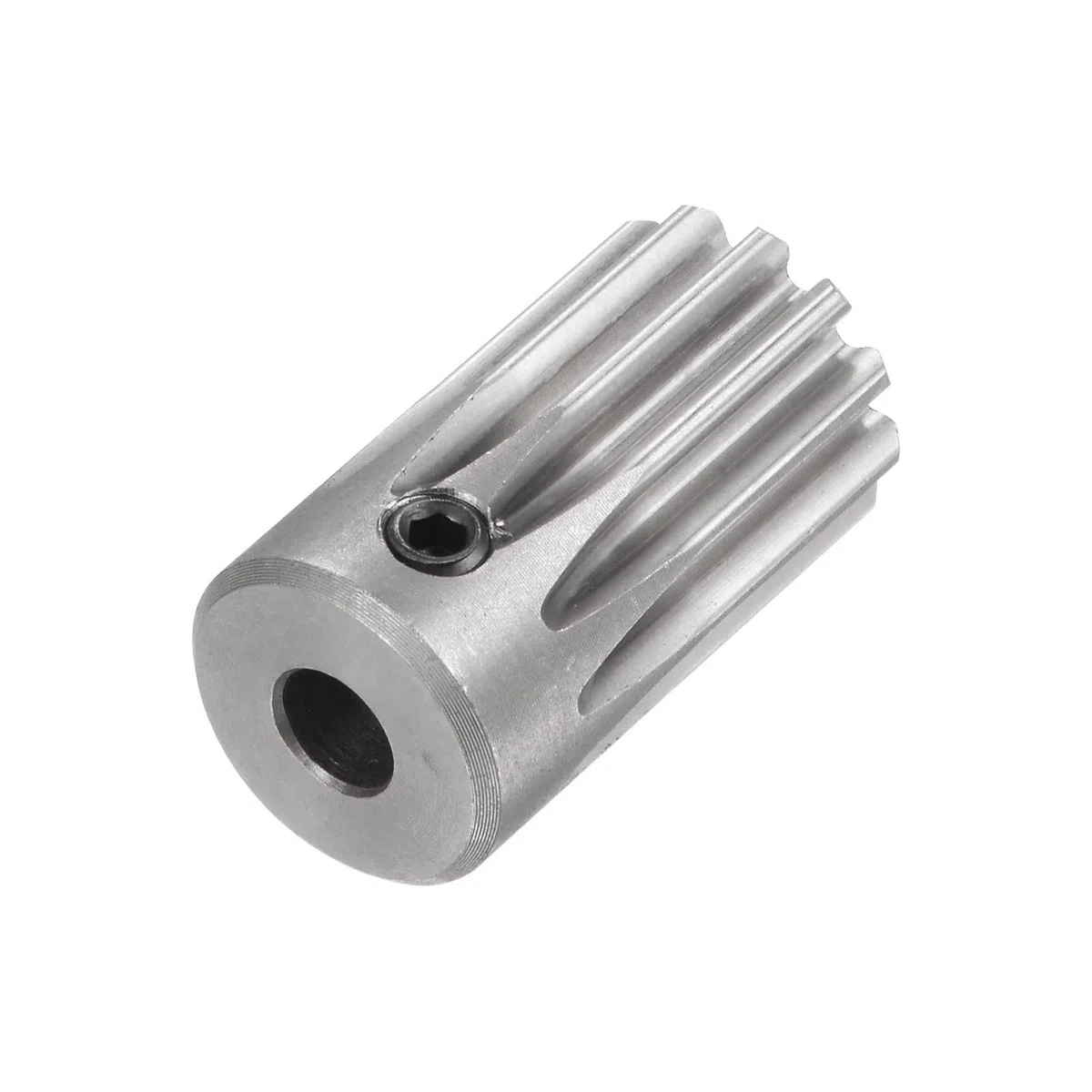 sourcing map Recto Espolón Piñón Engranaje 5mm Interior Apertura 12T 1 Módulo Inoxidable Acero Espolón Diferencial Motor Engranaje RC Repuesto Piezas