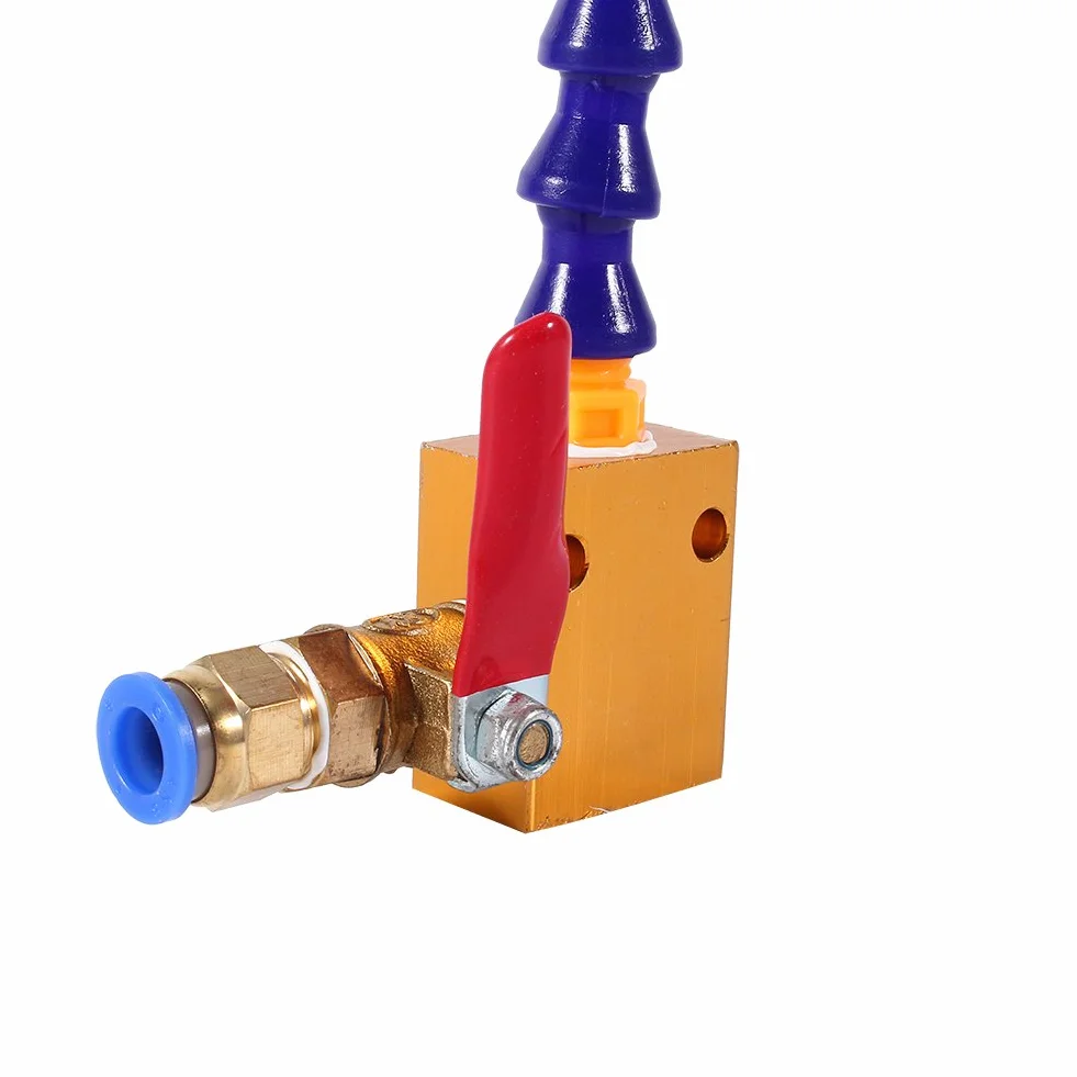 Tubo de Enfriamiento Bidireccional CNC 8mm con Válvula de Pulverización para Tornos Compatible con de Aire Mist