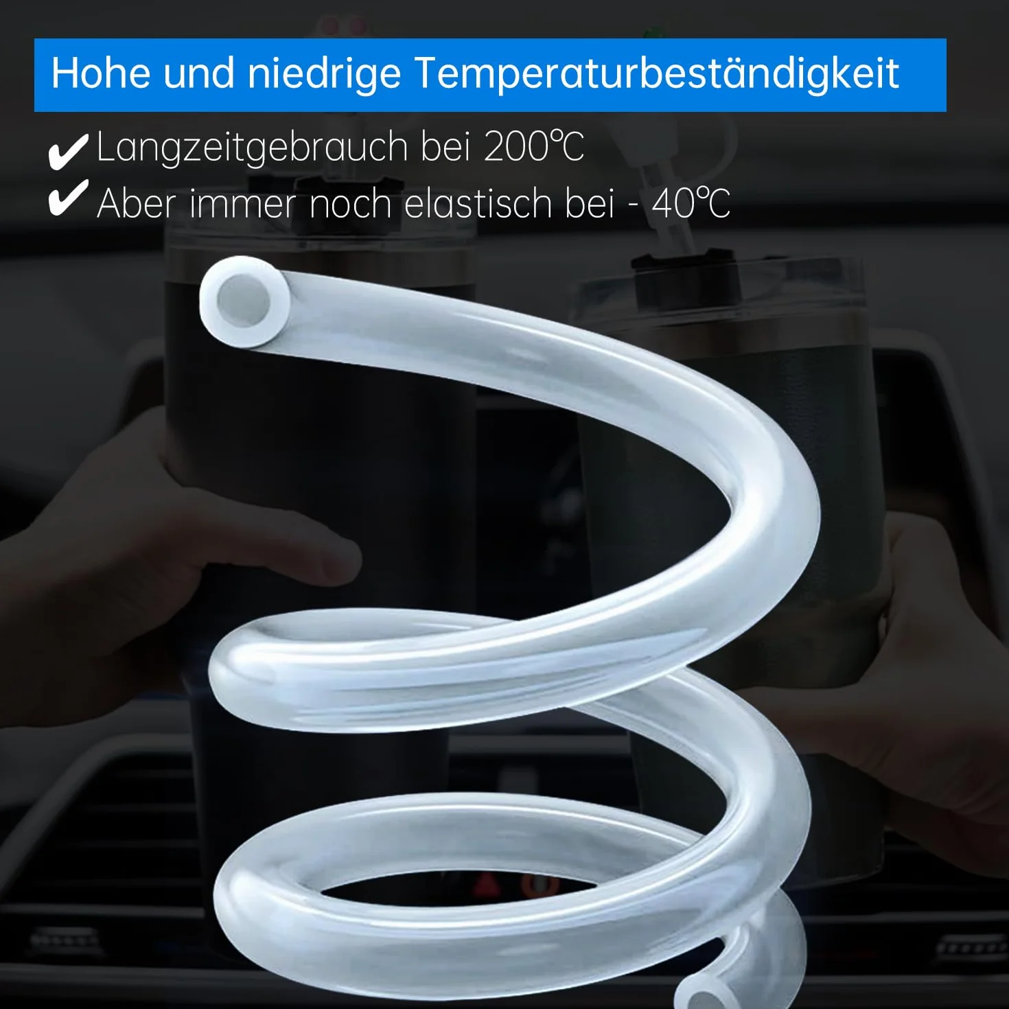 Tubos de Silicona Transparentes, Manguera Flexible de Grado Alimenticio, 8 mm ID x 12 mm OD, para Transferencia de Agua y Aire