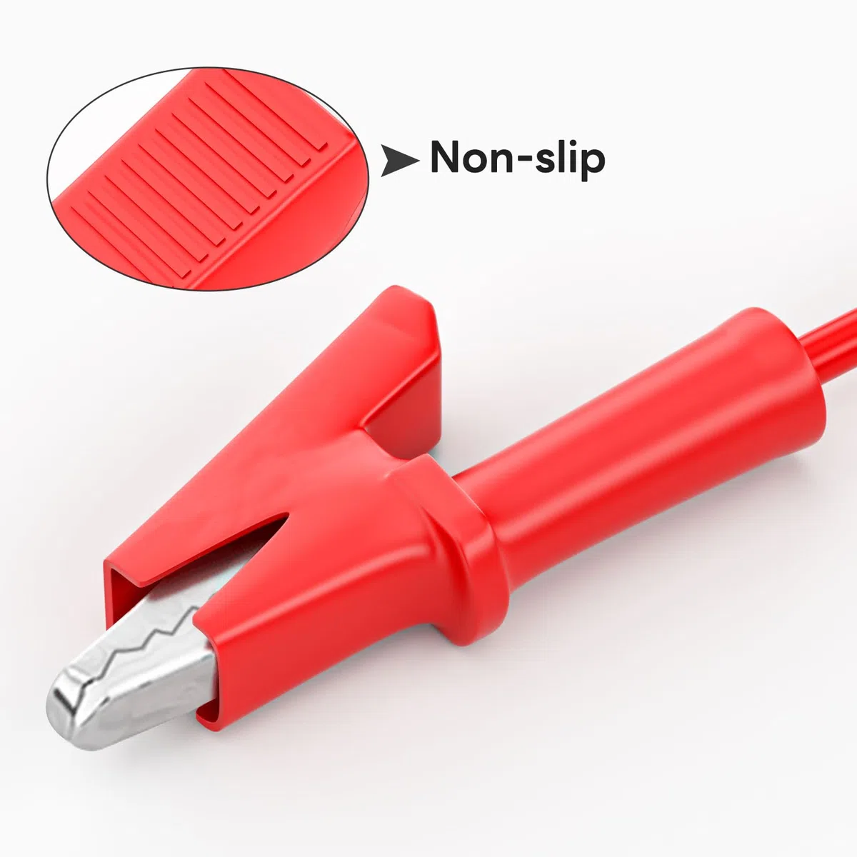2 cables de prueba de pinzas de cocodrilo, cable de prueba flexible 3M, pinzas de cocodrilo de doble cara aisladas con cable, cable de cocodrilo para multímetro, 1000 V 15 A, rojo y negro (3
