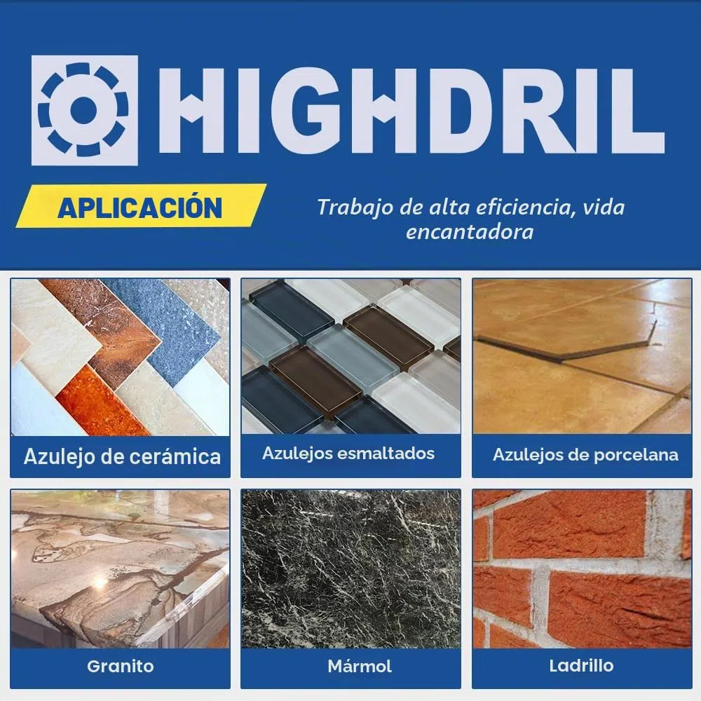 HIGHDRIL Disco Diamante para Porcelánico 75mm - 2piezas Discos Corte para Cerámica Porcelánico Mármol Granito Piedra Artificial