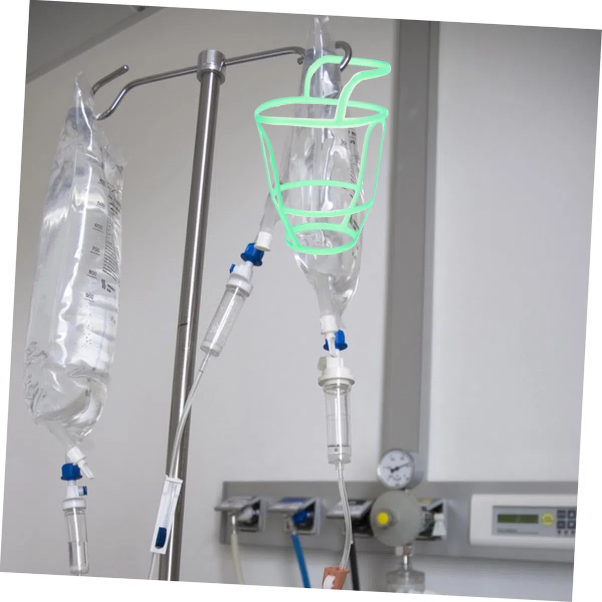 20 Unidades de Red para Colgar Botellas de Infusión de Plástico, Soporte para Botellas de Solución Salina en Hospital, Diseño Cómodo y Material Resistente para Clínicas
