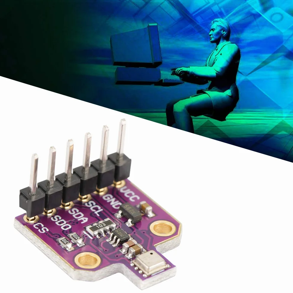 Hilitand Sensor BME680, CJMCU-680 Sensor de Humedad de Temperatura BME680 Placa de Desarrollo de Altura de presión Ultra pequeña