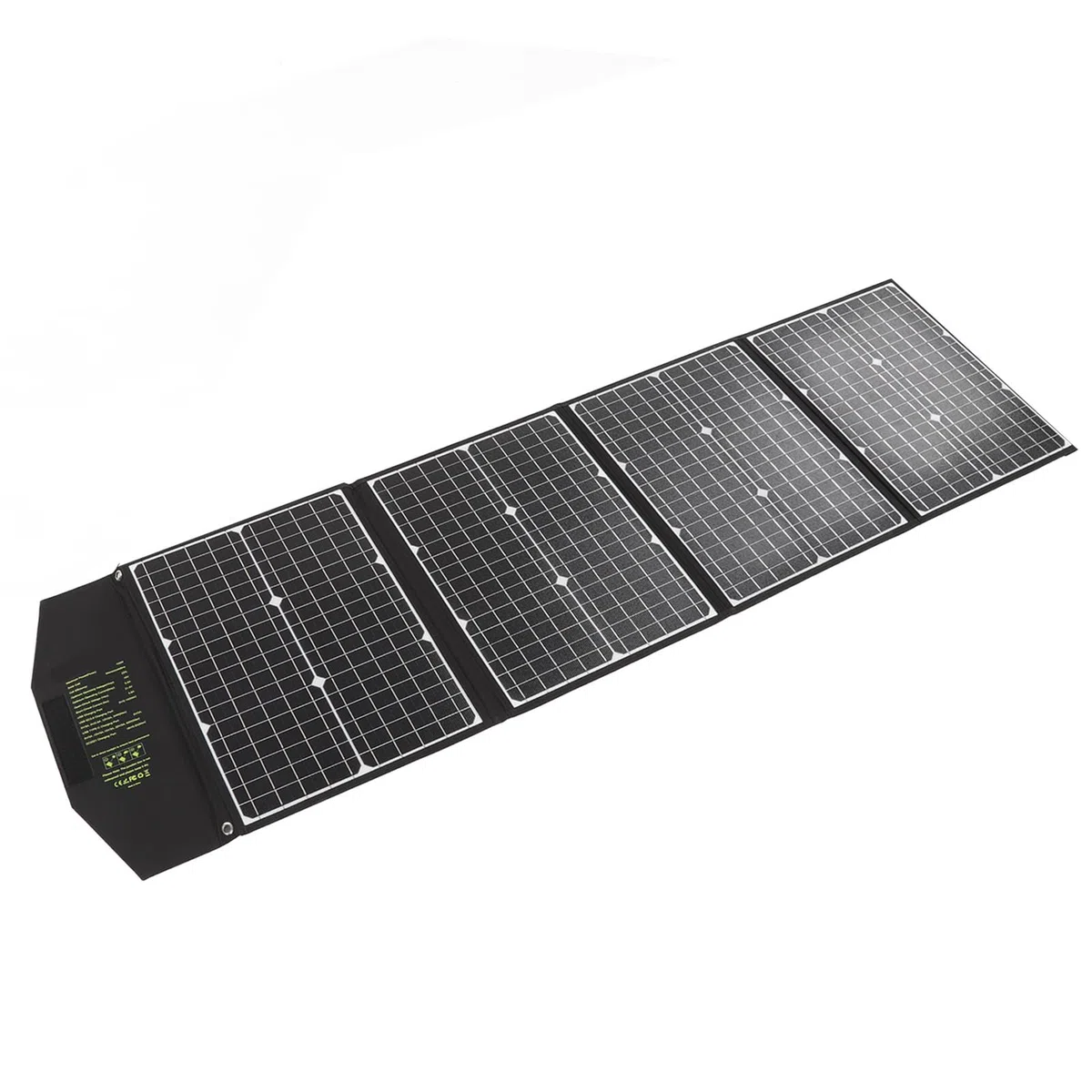 Fdit Panel Solar Monocristalino de 100W, Panel Solar Plegable Portátil, | 100W para Camping Al Aire Libre, 23% de Eficiencia, ETFE Impermeable, Protección Segura contra Sobrecorriente, Carga