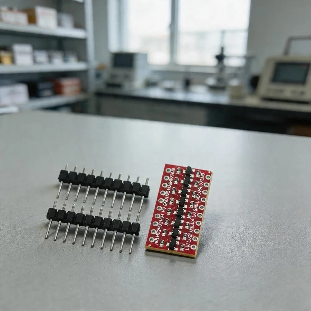 Módulo de cambio de nivel de lógica bidireccional 3V a 5V Protección de polaridad inversa 3.3V LDO MOS cuatro canales para UART para SPI IIC 1 alambre PCB Proyectos electrónicos (WCMCU-401)