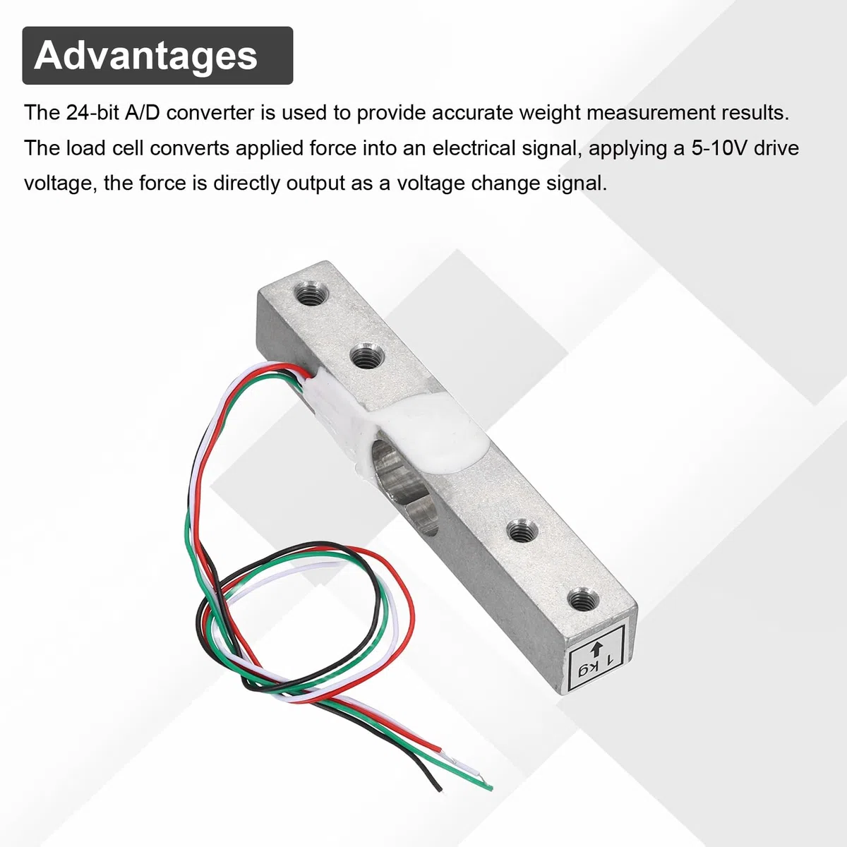 QUARKZMAN 3 Juego De Celdas De Carga Digitales Sensor De Peso 1KG + Módulo HX711 Sensor De Pesaje 24 Bits Precisión A/D doble Canal 16x24mm Para Kit De Báscula De Cocina