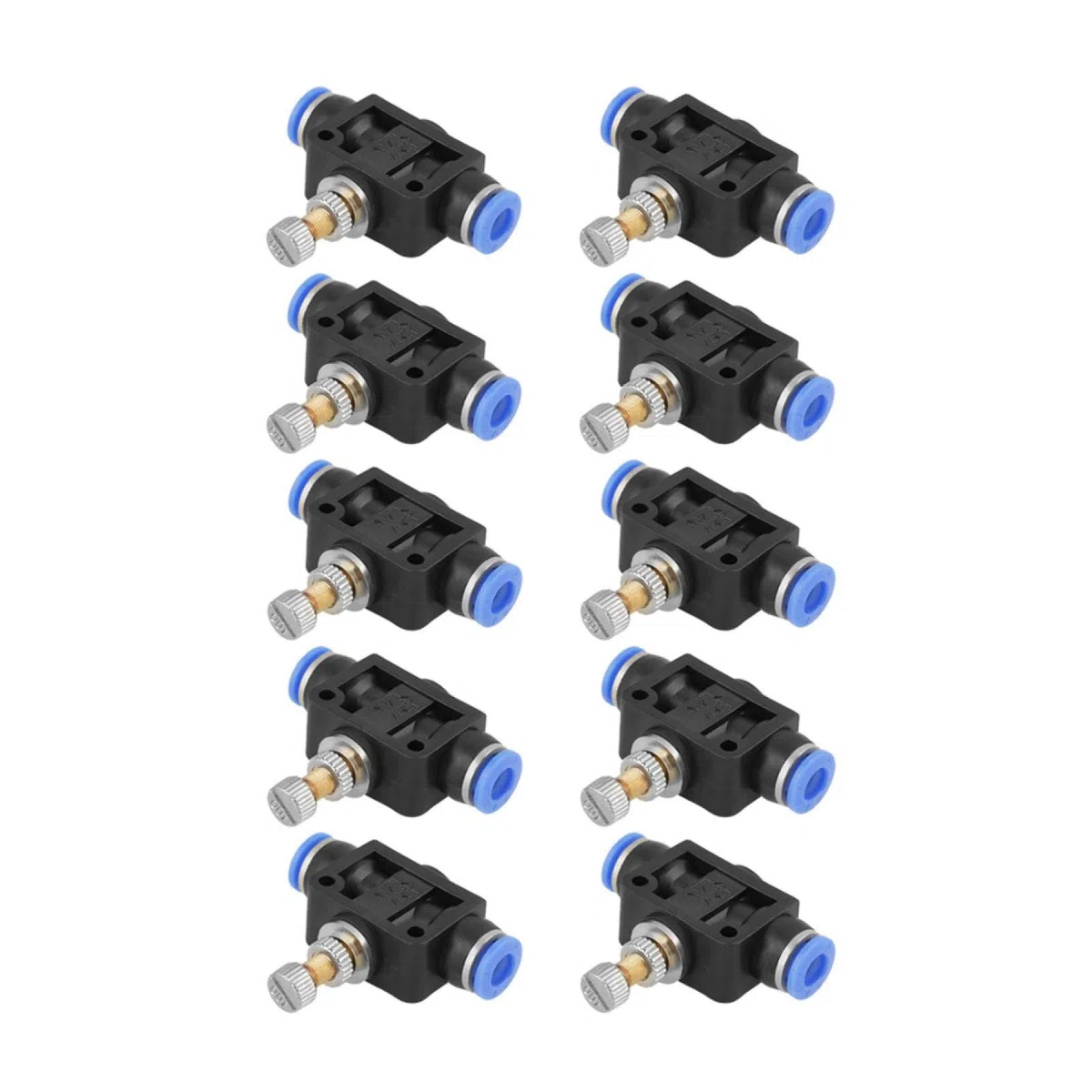 Akozon Controlador De Velocidad De Aire, Válvula De Flujo Neumático 6mm, Conector Rápido, Regulador De Aire, Adecuado Para Herramientas Neumáticas Y Equipos De Automatización