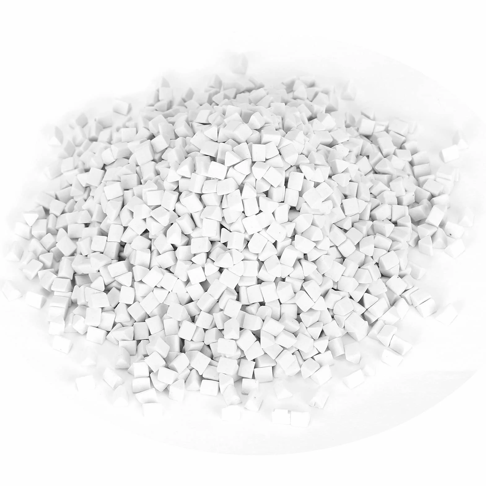 Abrasivo de Cerámica 500G para Pulir Joyas, Forma Triangular con Alto Brillo, Pulido Detallado, Brillo Vivo para Piedras y Conchas, para Fabricación de Joyas