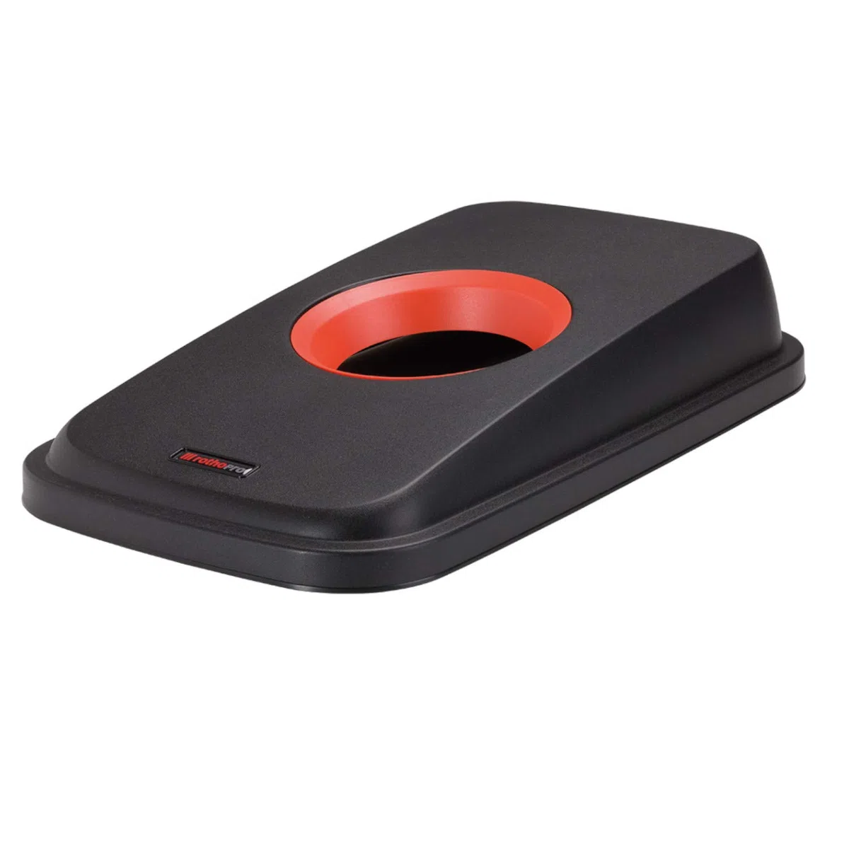 RothoPro Selecto Premium Tapa de la papelera Selecto Premium, 55l/70l ideal para las latas, Plástico (PP) sin BPA, negro/rojo, (49.0 x 29.0 x 9.0 cm)