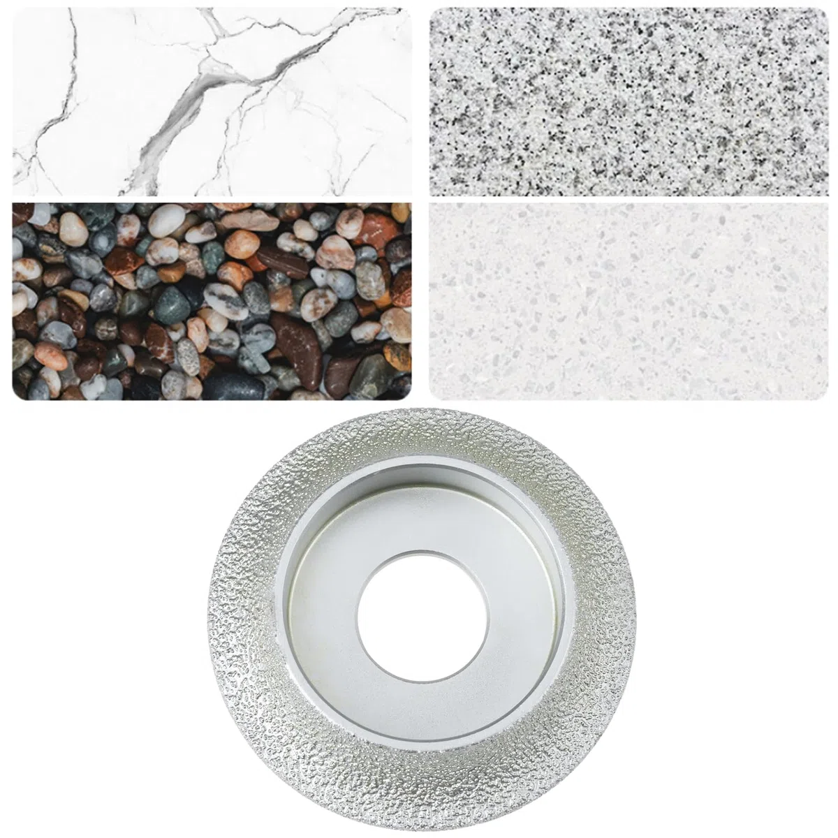 Create idea Muela de Diamante #60 de 75 X 15 Mm para Mármol Granito Cuarzo Y Cerámica.