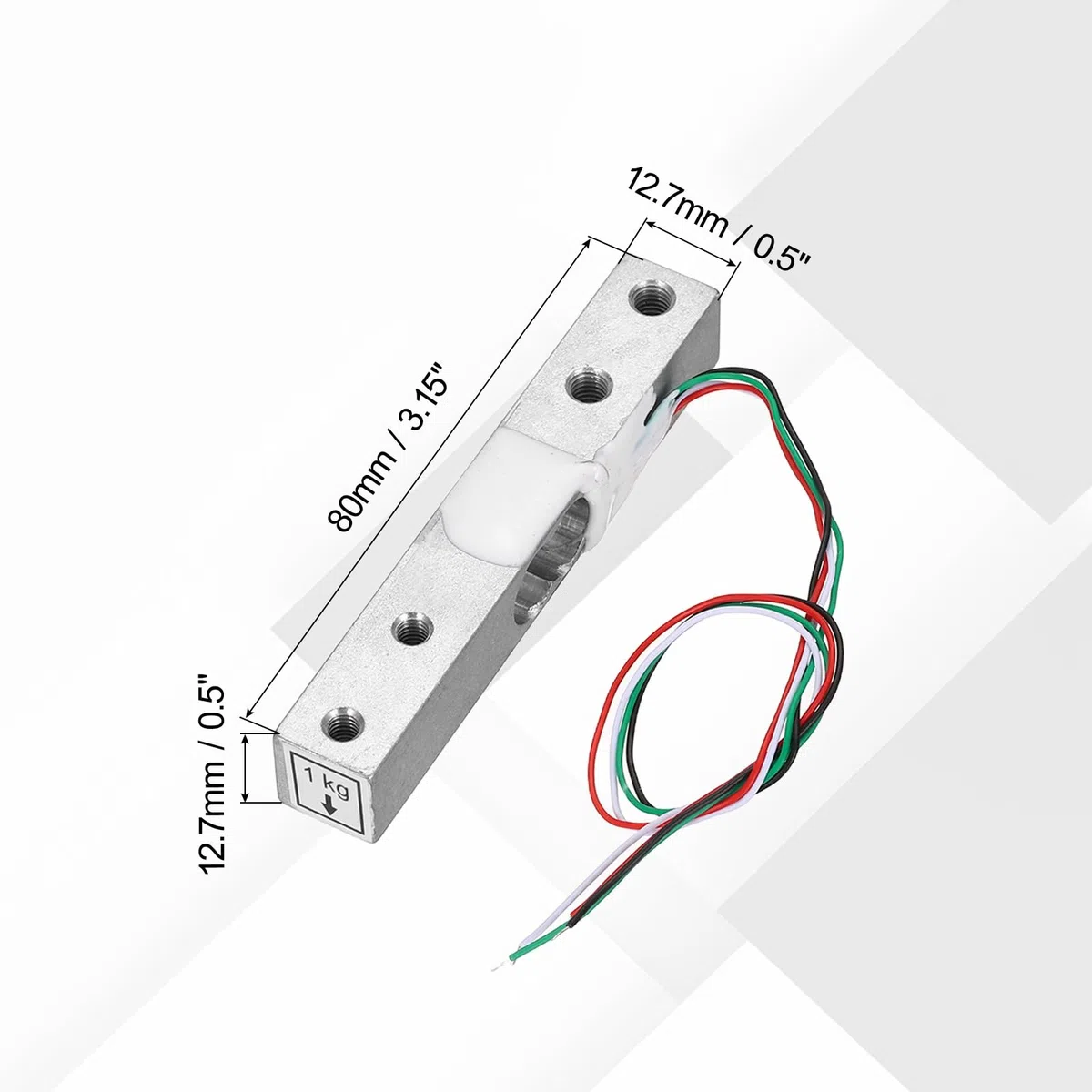 QUARKZMAN 3 Juego De Celdas De Carga Digitales Sensor De Peso 1KG + Módulo HX711 Sensor De Pesaje 24 Bits Precisión A/D doble Canal 16x24mm Para Kit De Báscula De Cocina