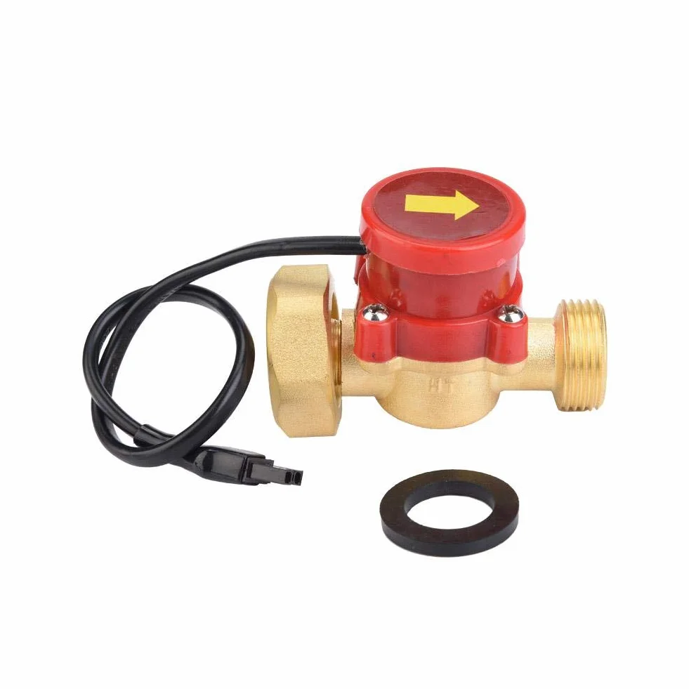 Interruptor de flujo de agua, G1-G3 / 4 Rosca Interruptor de control de flujo de agua 220V Bomba de agua Sensor de flujo Presión Interruptor de control de flujo automático