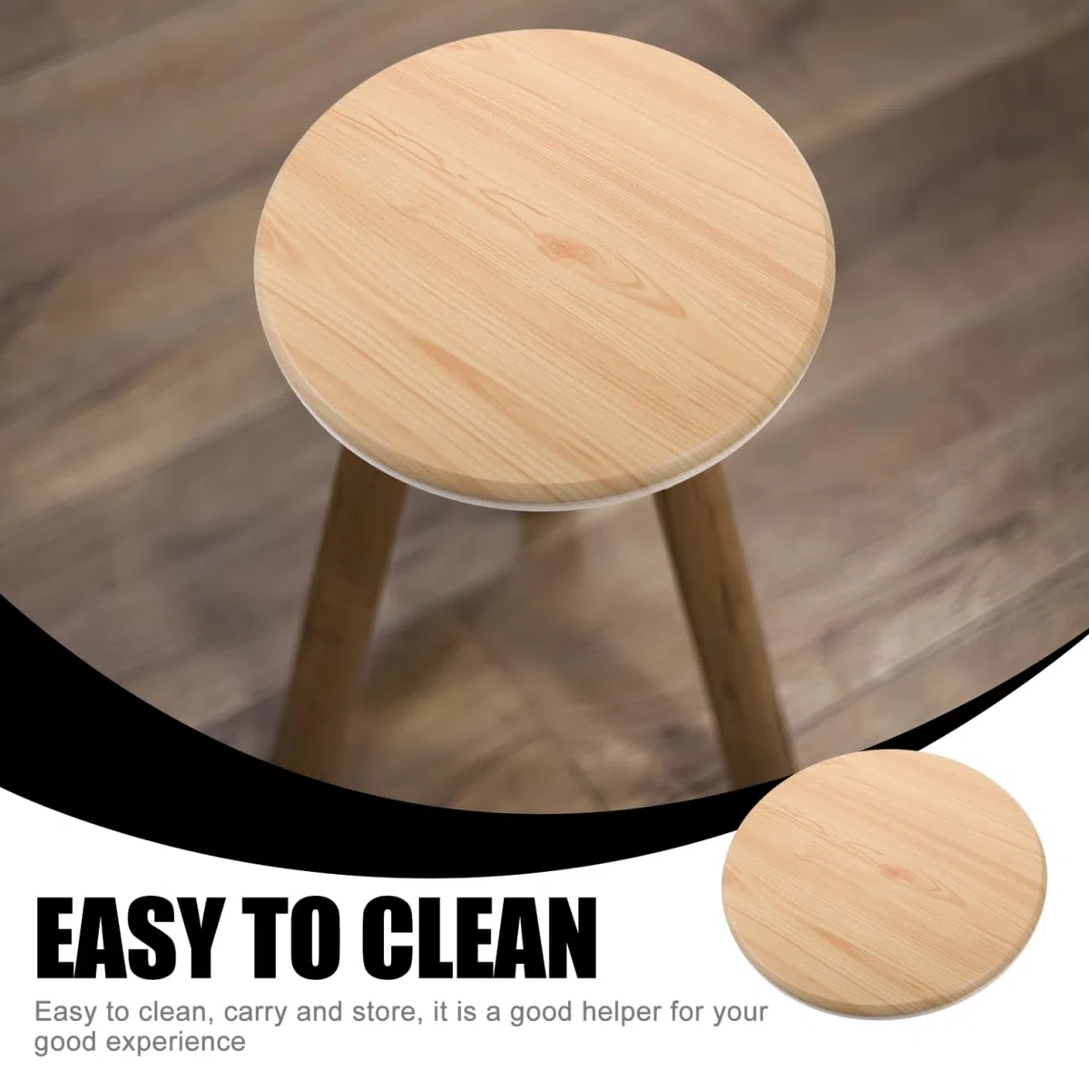 STOBOK Reemplazo De Asiento De Taburete Redondo De Madera 11.41 Pulgadas con Superficie De Grano Natural para Cocina Bar Restaurante Y Eventos