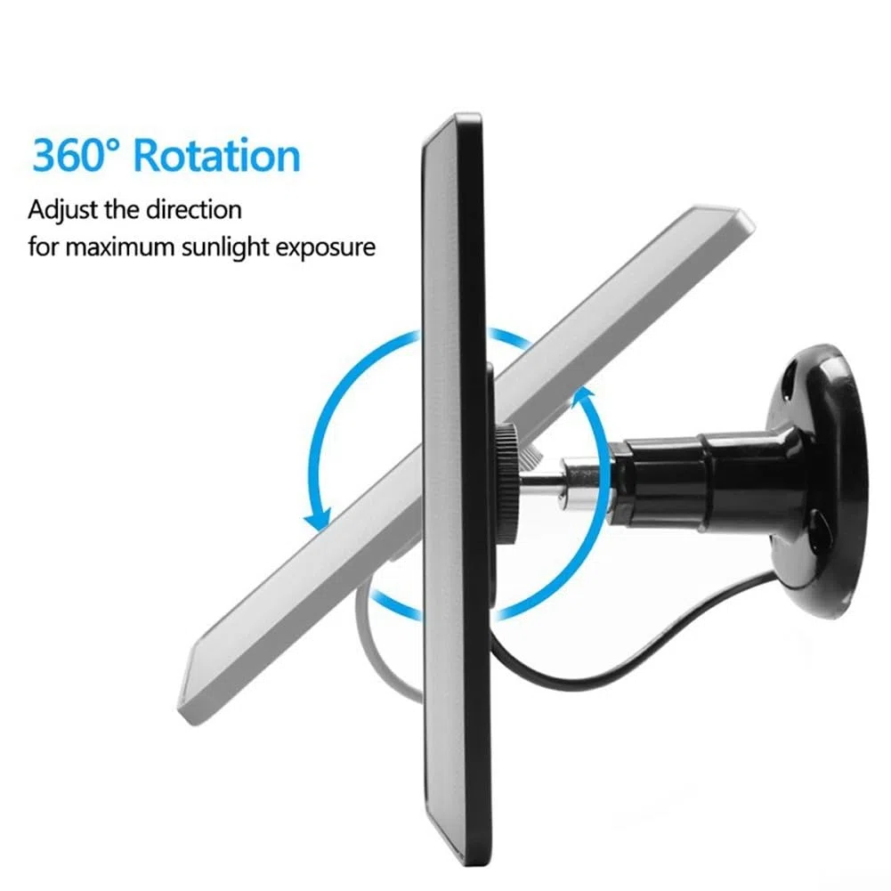 Minhe Panel de carga solar de 4 W y 5 V para eufy para cámaras REOLINK con interfaz USB y silicona monocristalina resistente a la intemperie para monitoreo continuo (blanco)