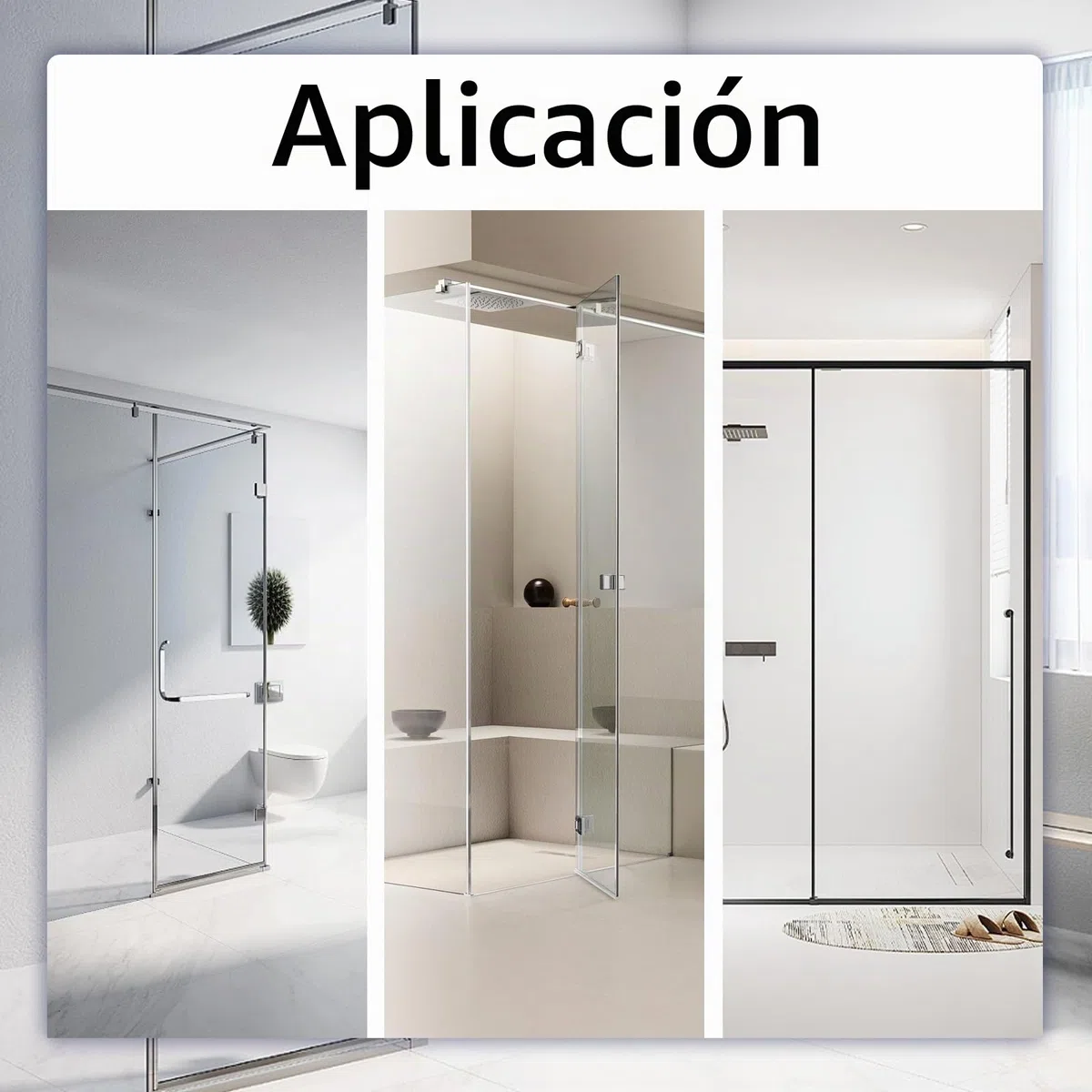 piezas de guía para puerta corrediza de vidrio, guía de piso de acero inoxidable 304, rodillo de piso para puerta corrediza