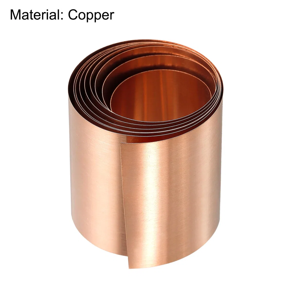 QUARKZMAN Cobre Hoja Rollo, Metal Lámina Placa 1000mm x 40mm x 0,4mm