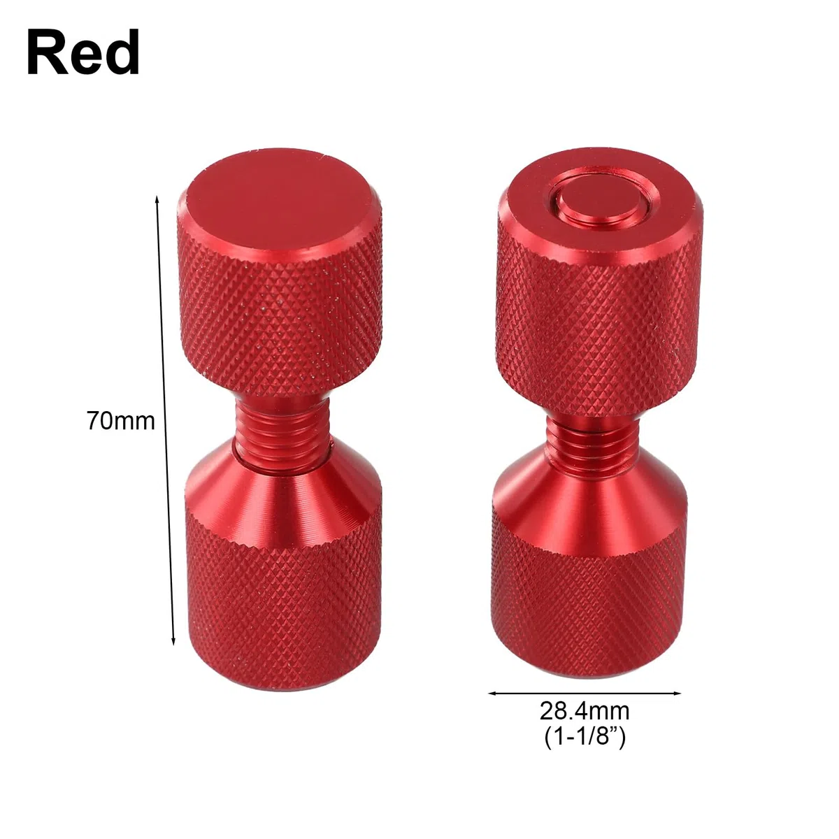 Alineación eficiente de tuberías con pasadores ergonómicos de brida de aluminio de dos agujeros, para procesos de mecanizado (rojo)