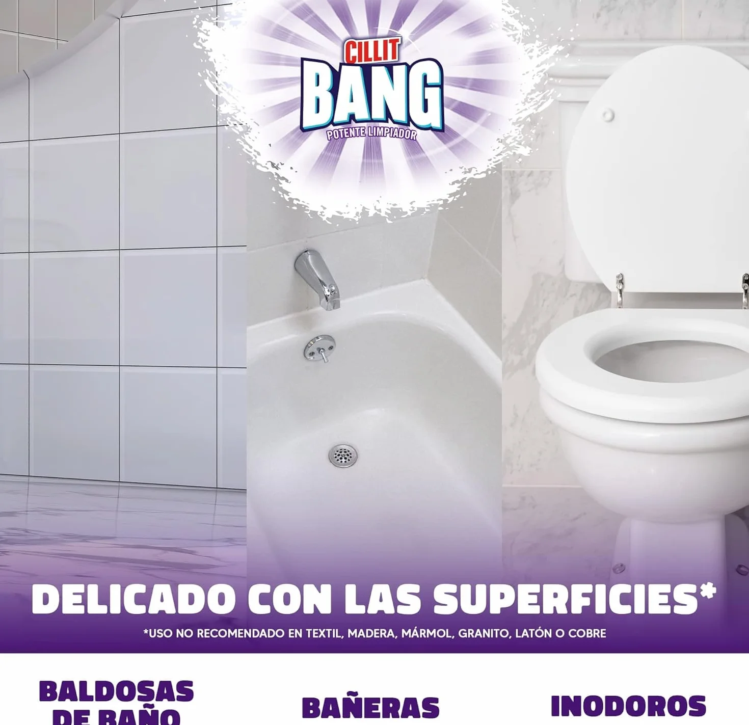 Cillit Bang Higiene - Limpiador higienizante en spray, pack de 4 x 750 ml