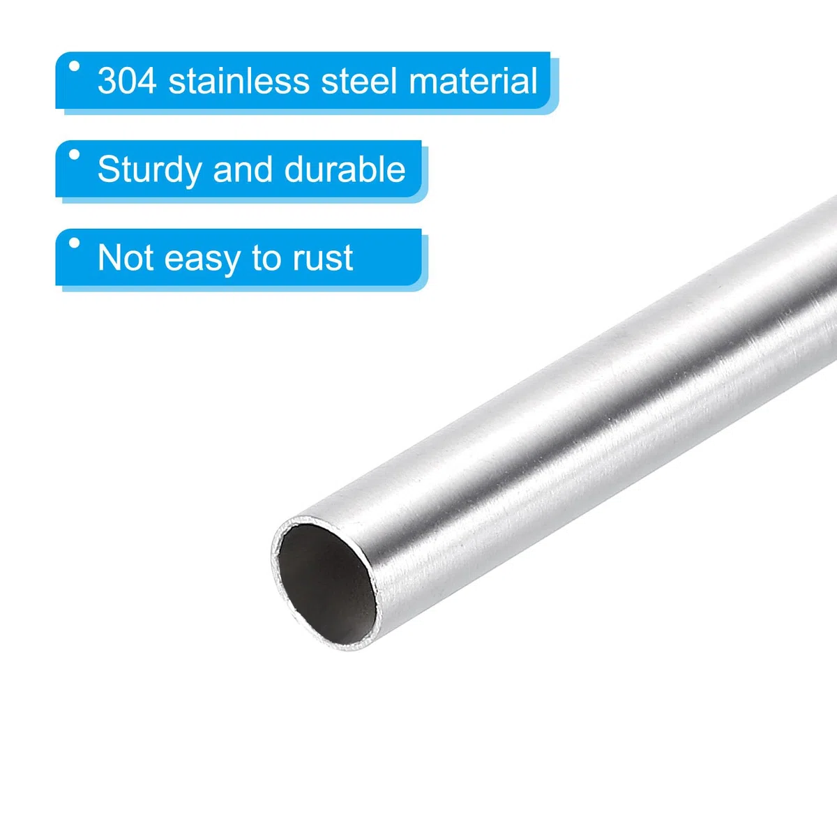 PATIKIL Termopozo Tubería Inmersión Pozo 1/4" ID 9/32" OD 8" 304 Inoxidable Acero para Sin Soldadura Termopozo Elaboración Termómetro 5uds