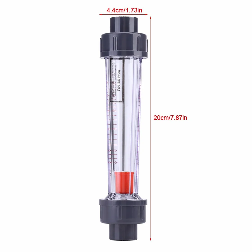 Akozon Medidor de Flujo de Agua, Tubo de Plástico Tipo 25-250L H Medidor de Flujo de Agua Instantáneo